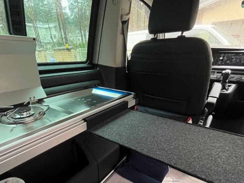 Leg and small table for VW California Beach, Multivan T5 T6 T6.1