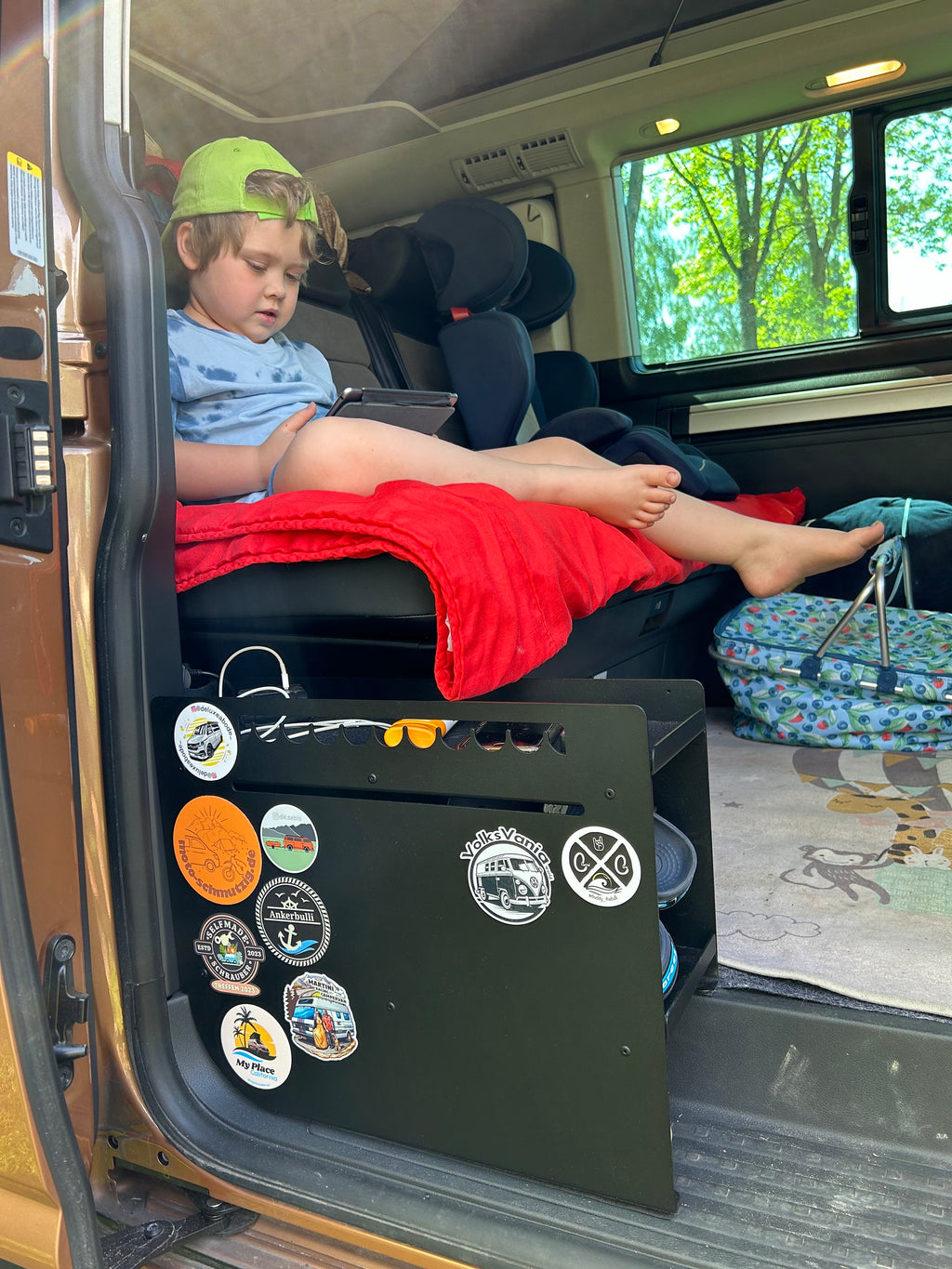 VW California shoe box: left sliding door, aluminum frame